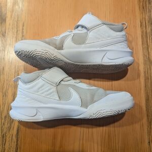 Nike Kids White and Gray Sneakers